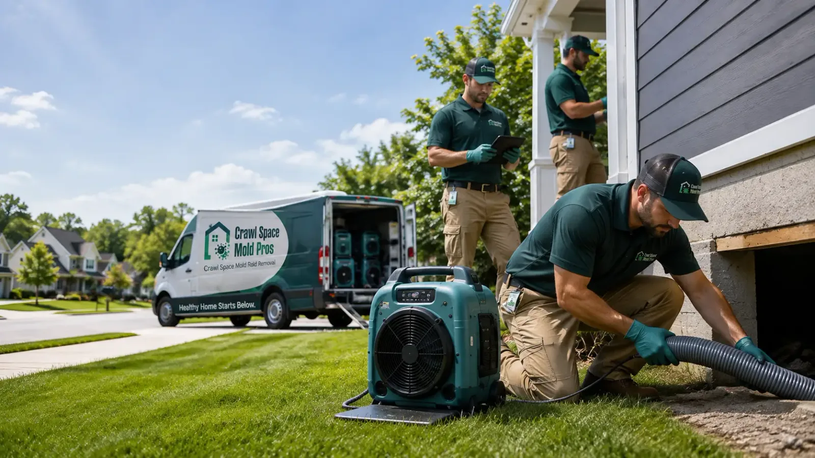 Crawl Space Mold Removal in Morland, KS